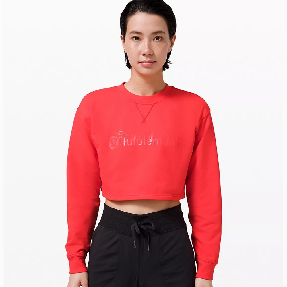 EUC Lululemon All Yours Cropped Crew Lunar New Year 6